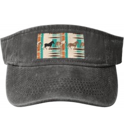 Sun Visor Hats Sunscreen Visor Cap Sport Empty Top Baseball Cap for Men Women Horse Stripes Pattern Cowboy Visor Caps Deep He...