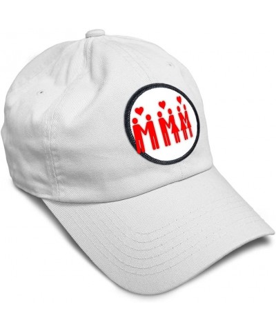 Soft Baseball Cap Gay Love Miscellaneous Image Characters Couples Couples Lovers White Circle Patch $11.34 Baseball Caps