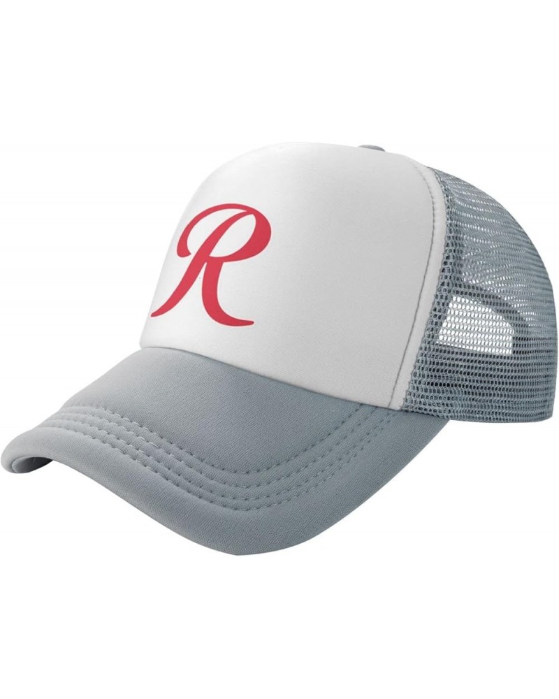 Tacoma Rainiers Breathable Mesh Hat with Team Logo Fashion Trucker Hats Adjustable Baseball Cap Gray $12.06 Baseball Caps