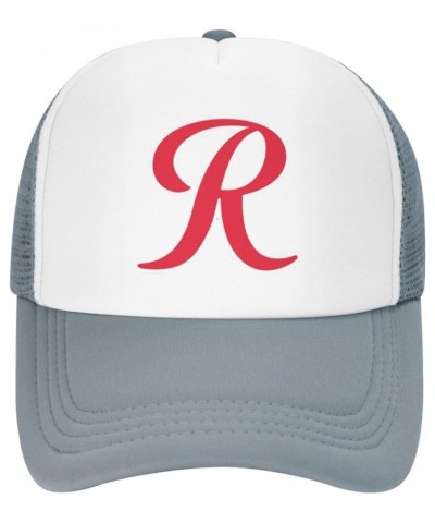 Tacoma Rainiers Breathable Mesh Hat with Team Logo Fashion Trucker Hats Adjustable Baseball Cap Gray $12.06 Baseball Caps