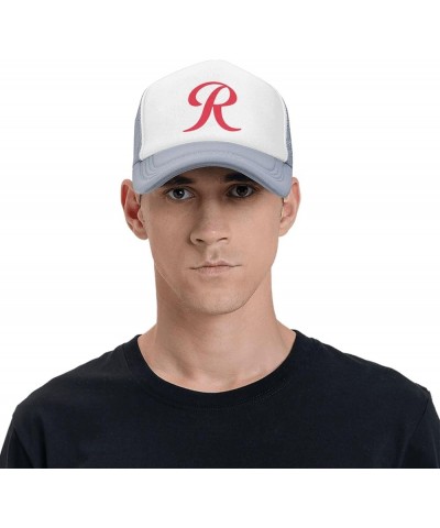 Tacoma Rainiers Breathable Mesh Hat with Team Logo Fashion Trucker Hats Adjustable Baseball Cap Gray $12.06 Baseball Caps