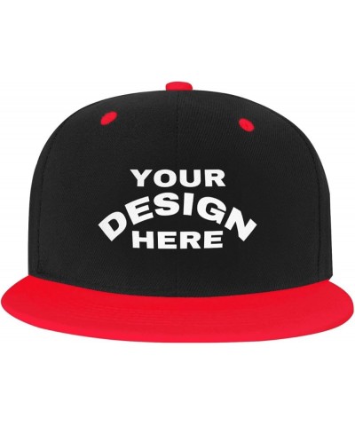 Custom Cap Add Your Custom,Custom Text Hats,Custom Hat Design Your Own Classic Mens Womens Personalized Baseball Cap Red $8.0...