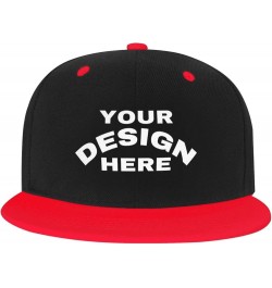 Custom Cap Add Your Custom,Custom Text Hats,Custom Hat Design Your Own Classic Mens Womens Personalized Baseball Cap Red $8.0...