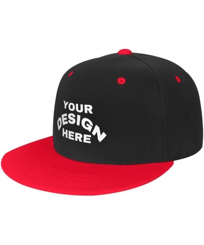 Custom Cap Add Your Custom,Custom Text Hats,Custom Hat Design Your Own Classic Mens Womens Personalized Baseball Cap Red $8.0...