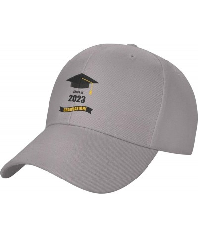 Seniors Class of 2023 Baseball CapAdjustable Sun Hat Curved Edge Dad Hat Gray3 $11.64 Baseball Caps