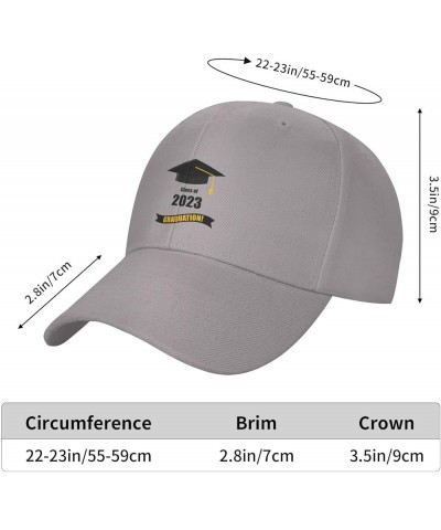 Seniors Class of 2023 Baseball CapAdjustable Sun Hat Curved Edge Dad Hat Gray3 $11.64 Baseball Caps