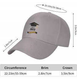 Seniors Class of 2023 Baseball CapAdjustable Sun Hat Curved Edge Dad Hat Gray3 $11.64 Baseball Caps