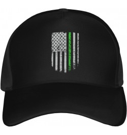 Thin Green Line with USA Flag Baseball Cap Men's and Women's Baseball Hat Adjustable Casual Outdoor Breathable Caps Truck Dri...