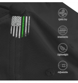 Thin Green Line with USA Flag Baseball Cap Men's and Women's Baseball Hat Adjustable Casual Outdoor Breathable Caps Truck Dri...