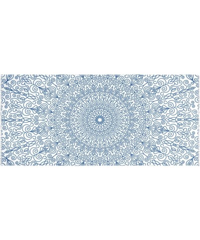 Scarf for Women Blue Mandala Scarf Warm Scarves Large Shawl Wrap Gifts for Mom $14.24 Scarves