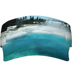 2024 Sun Sports Visor Men Women,Adjustable Empty Top Hat Blue White_2 $19.25 Visors