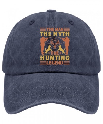 The Man The Myth The Hunting Legend Caps River Hat Pigment Black Womens Baseball Caps Gifts for Women Beach Hat Navy Blue $9....