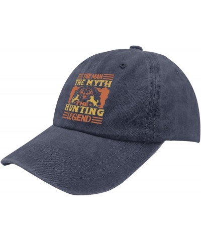 The Man The Myth The Hunting Legend Caps River Hat Pigment Black Womens Baseball Caps Gifts for Women Beach Hat Navy Blue $9....