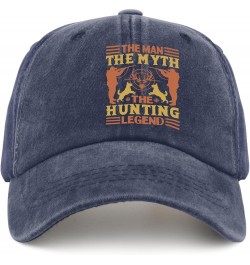 The Man The Myth The Hunting Legend Caps River Hat Pigment Black Womens Baseball Caps Gifts for Women Beach Hat Navy Blue $9....