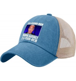 I'm A Grown Man Running Against A 6-Year-Old Hats Vote Hats for Womens Men AllBlack Sun Hats Vintage Hat Lake Blue $13.33 Cow...