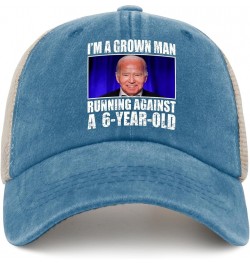 I'm A Grown Man Running Against A 6-Year-Old Hats Vote Hats for Womens Men AllBlack Sun Hats Vintage Hat Lake Blue $13.33 Cow...