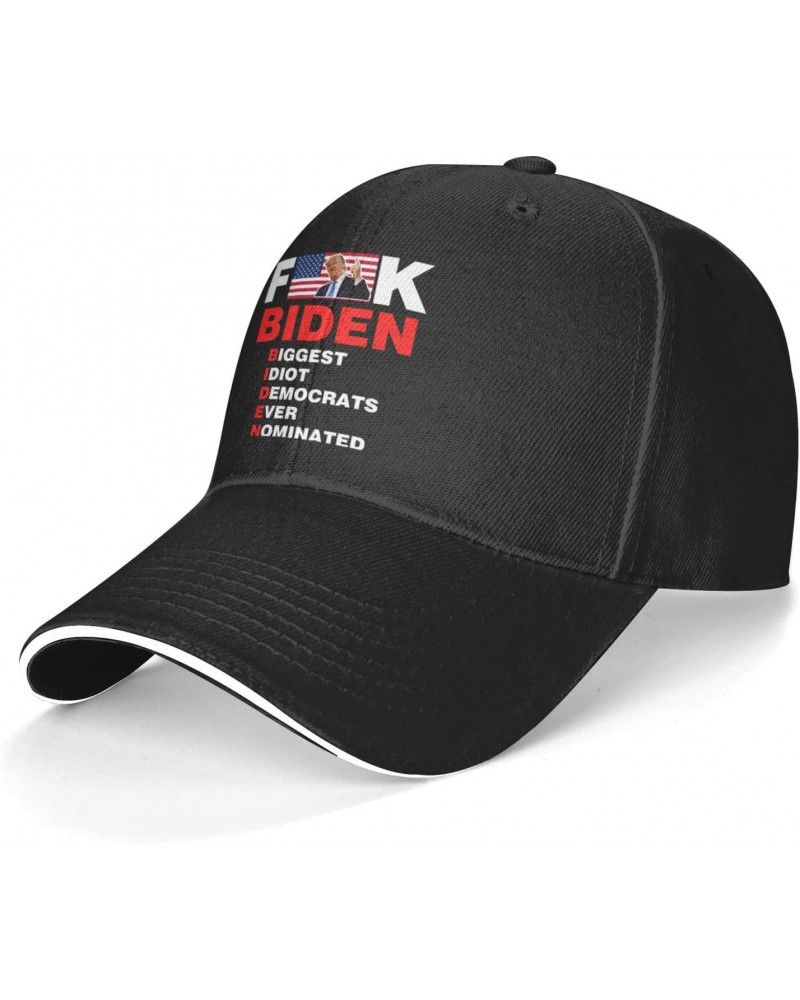 Fuck Biden Fuck You for Voting Him Sun Hat Unisex-Adult Mens Baseball Trucker Cap Dad Adjustable Black $10.19 Baseball Caps