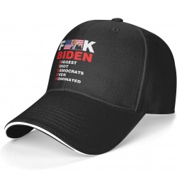 Fuck Biden Fuck You for Voting Him Sun Hat Unisex-Adult Mens Baseball Trucker Cap Dad Adjustable Black $10.19 Baseball Caps