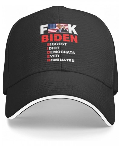 Fuck Biden Fuck You for Voting Him Sun Hat Unisex-Adult Mens Baseball Trucker Cap Dad Adjustable Black $10.19 Baseball Caps