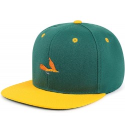 Lake Fishing Jig Hip-Hop Snapback Hat Embroidered Baseball Cap Fisherman Fish 50. Green/Yellow $13.24 Baseball Caps