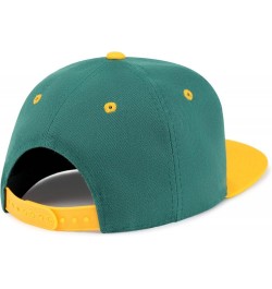 Lake Fishing Jig Hip-Hop Snapback Hat Embroidered Baseball Cap Fisherman Fish 50. Green/Yellow $13.24 Baseball Caps