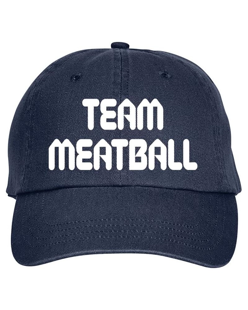 Team Meatball Italy Italian Hat Baseball Cap Distressed Classic Polo Style Adjustable, o53 Navy Blue $12.38 Baseball Caps