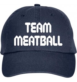 Team Meatball Italy Italian Hat Baseball Cap Distressed Classic Polo Style Adjustable, o53 Navy Blue $12.38 Baseball Caps