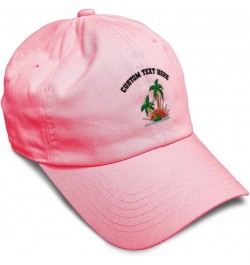 Soft Baseball Cap Tropical Sun Set Embroidery Cotton Dad Hats for Men & Women Coral Personalized Text Here $13.92 Baseball Caps