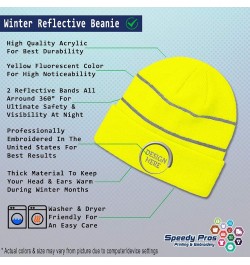 CustomReflective Beanie 1 Thankful Mama Blessed Family E High Visibility Running Gear for Men & Women 1 Size Neon Yellow Pers...