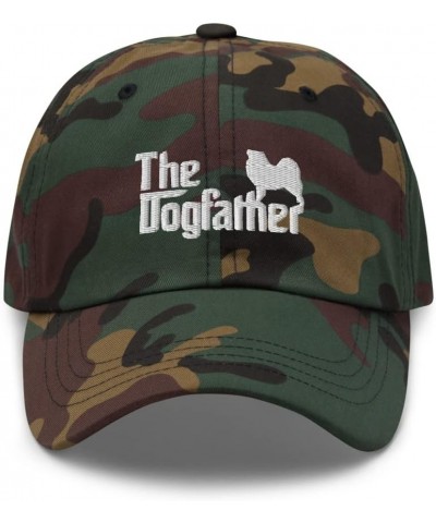 Finnish Lapphund Dad Hat - Finnish Lapphund Hat Green Camo $22.09 Baseball Caps