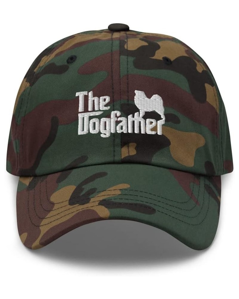 Finnish Lapphund Dad Hat - Finnish Lapphund Hat Green Camo $22.09 Baseball Caps