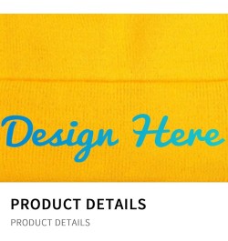 Personalized Hat Add Picture/Text/Logo for Men Women Black Yellow $10.63 Skullies & Beanies