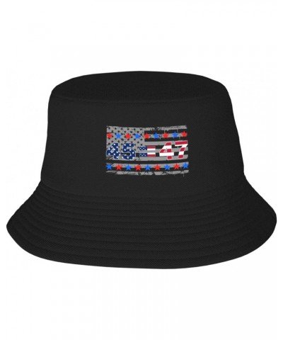 Pro Trump 45 47 President 2024 47th Potus Stay Cool and Stylish with Our Trendy Bucket Hats - Perfect for Summer Fun and Outd...