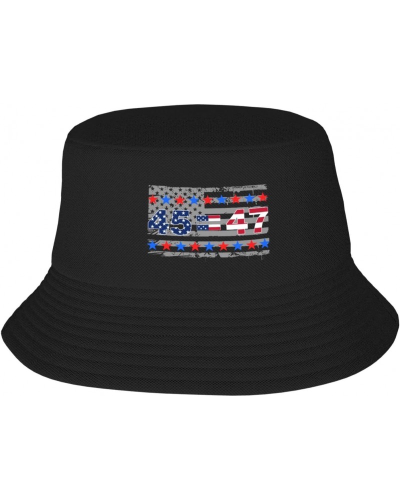 Pro Trump 45 47 President 2024 47th Potus Stay Cool and Stylish with Our Trendy Bucket Hats - Perfect for Summer Fun and Outd...