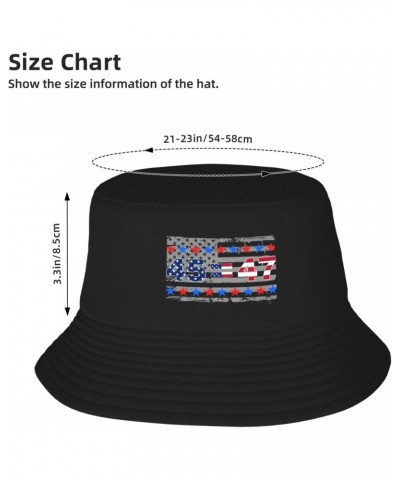 Pro Trump 45 47 President 2024 47th Potus Stay Cool and Stylish with Our Trendy Bucket Hats - Perfect for Summer Fun and Outd...