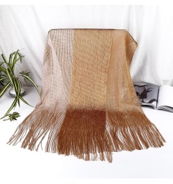 Fringe Trim Mardi Poncho for Woman Lightweight Shawl Color Matching Scarf for Ladies Carnival Versatile Supplies Style Six $6...