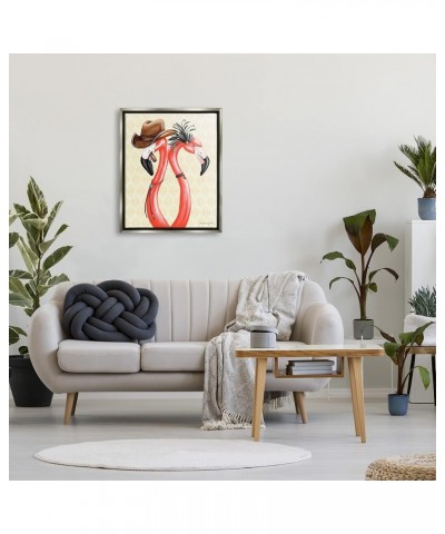 Vintage Flamingos Cowboy Hat Antique Fashion Outfit, Design by Amelie Legault Grey Floater Framed 24 x 30 $34.58 Cowboy Hats