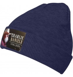 The Charlie Music and Daniels Beanie Hat Knit Cuffed Skull Cap Roll-up Warm Stocking Hats Unisex Thermal Hats Black $10.92 Sk...