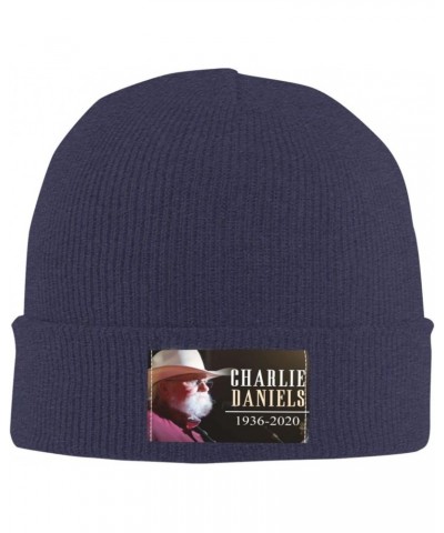 The Charlie Music and Daniels Beanie Hat Knit Cuffed Skull Cap Roll-up Warm Stocking Hats Unisex Thermal Hats Black $10.92 Sk...