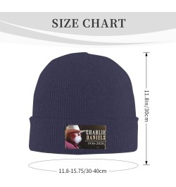 The Charlie Music and Daniels Beanie Hat Knit Cuffed Skull Cap Roll-up Warm Stocking Hats Unisex Thermal Hats Black $10.92 Sk...