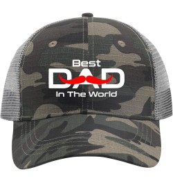 Baseball Cap Best Dad in The World Trucker Caps for Women Vintage Cotton Snapbacks for Gift Camo $10.30 Baseball Caps