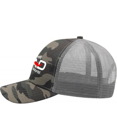 Baseball Cap Best Dad in The World Trucker Caps for Women Vintage Cotton Snapbacks for Gift Camo $10.30 Baseball Caps