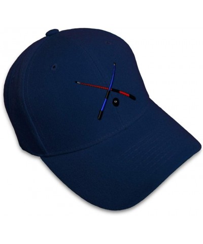 Custom Baseball Cap Billiards Pool Crossed Cues Embroidery Billiards Acrylic Navy Design Only $14.49 Baseball Caps