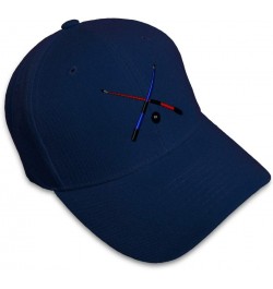 Custom Baseball Cap Billiards Pool Crossed Cues Embroidery Billiards Acrylic Navy Design Only $14.49 Baseball Caps