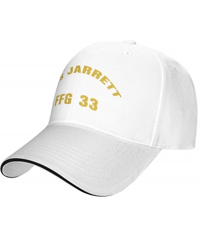 USS Jarrett FFG 33 Men and Women Adjustable Baseball Cap White $19.90 Baseball Caps