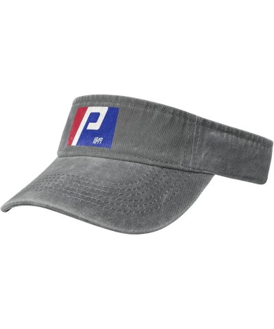 Flag of Provo (1976-1989) Sun Visor Hats for Women Men Sun Hat Vintage Golf Hat Adjustable Baseball Cap Gray $10.89 Visors