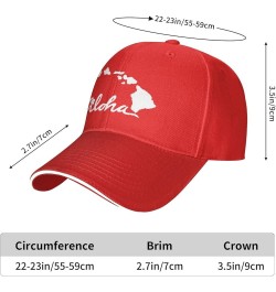 Hallo Hawaii Islands Hat Black Trucker Hats Men Women Adjustable Curved Brim Sandwich Baseball Cap Red $8.33 Baseball Caps