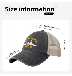 USS The Sullivans DDG 68 Flag Baseball Caps-Denim Hats Cowboy Knit hat Fisherman's hat Black $13.16 Baseball Caps