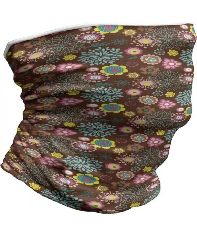 Unisex Multicolor Face and Neck Warmers Abstract Flowers $13.67 Scarves