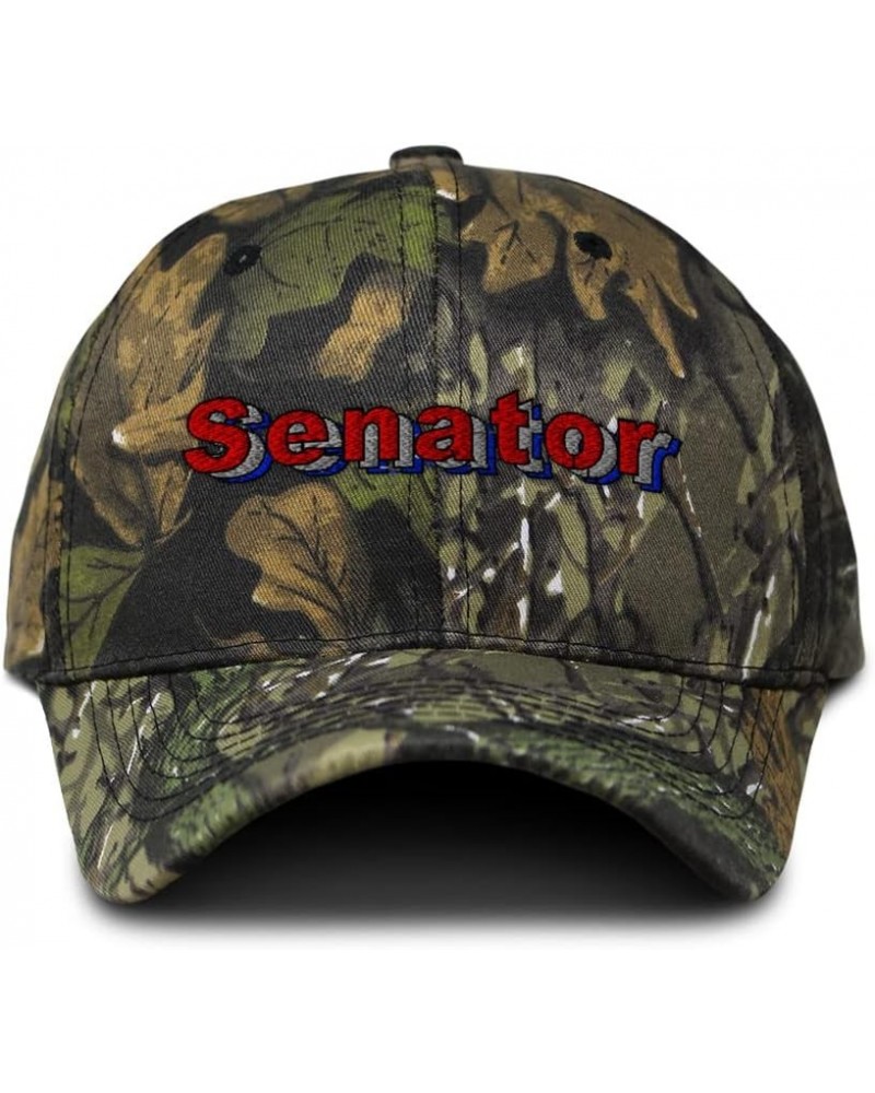 Camo Baseball Cap Senator Cotton Hunting Dad Hats for Men & Women Forest Tree Green Design Only $17.99 Baseball Caps